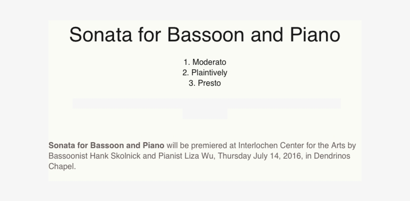 Sonata For Bassoon And Piano - Cooper Lighting, transparent png download