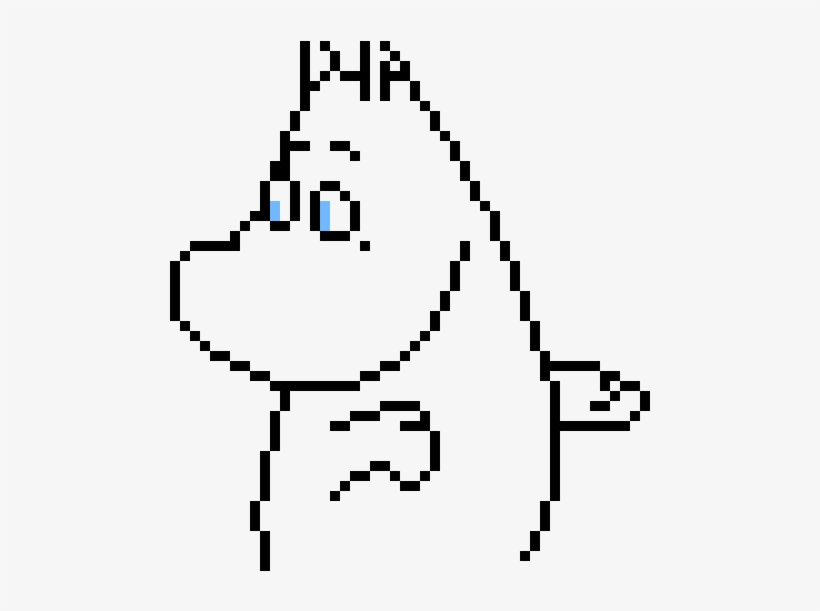 Yg Moomin - Moomin Pixel Art, transparent png download