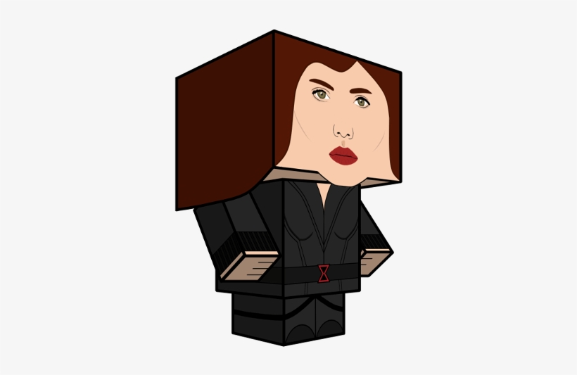 Black Widow Paper Toy - Paper Model, transparent png download