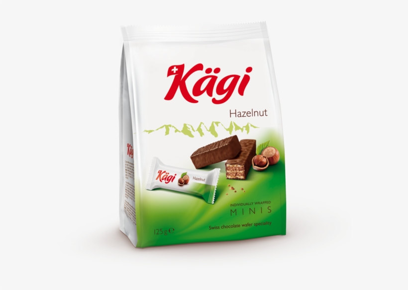 Packung Kägi Hazelnut Minis 125g 1200px - Kagi Wafer, transparent png download