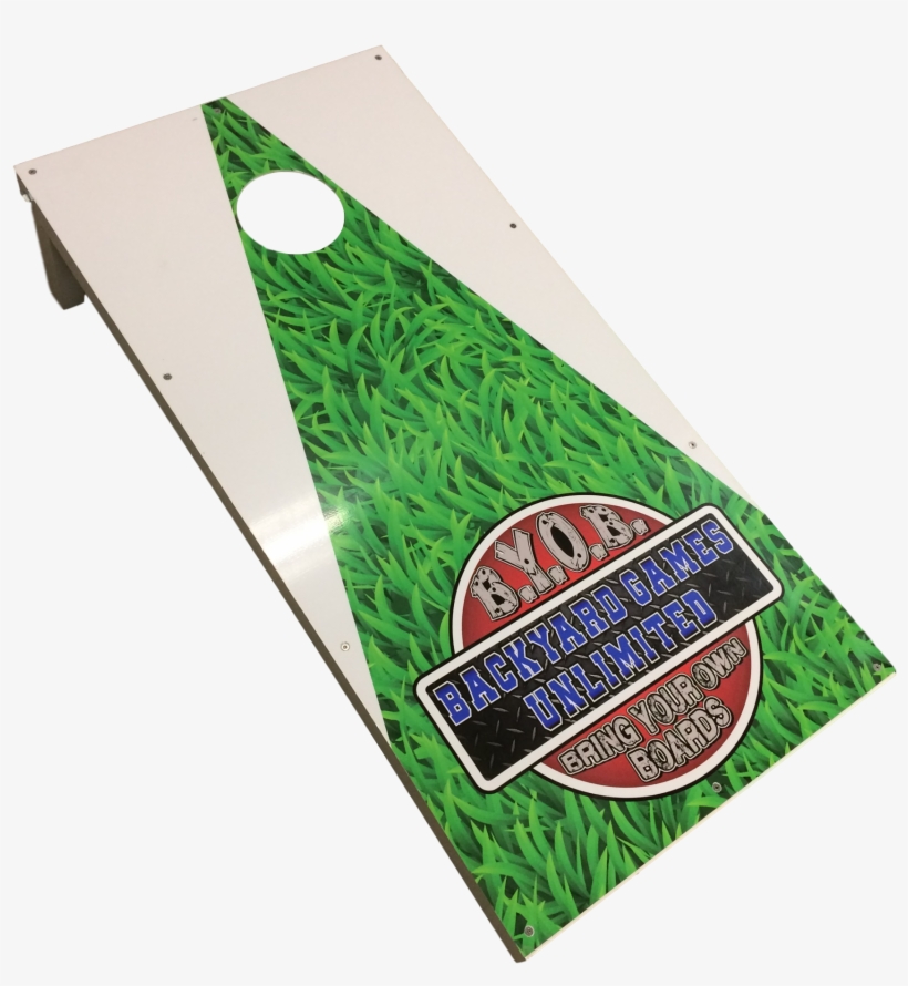 B - Y - G - U - Cornhole Or Golf Pong Boards - Grass, transparent png download