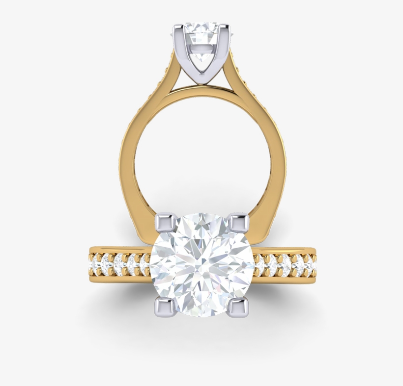 010508 Yg 2v - Engagement Ring, transparent png download