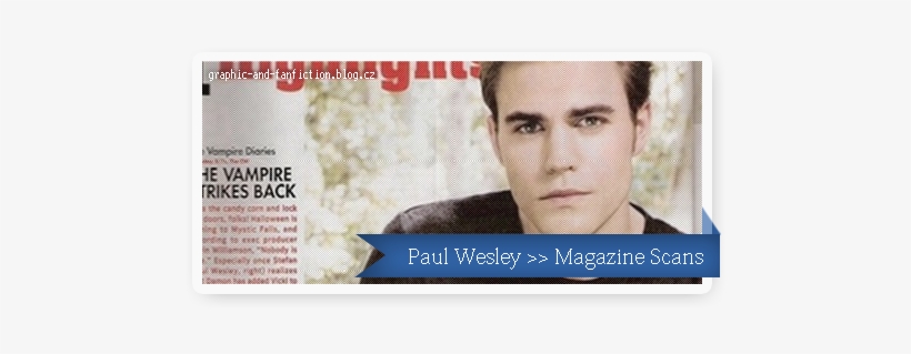 Paul Wesley >> Magazine Scans >> Tv Guide - Paul Wesley No Shirt, transparent png download