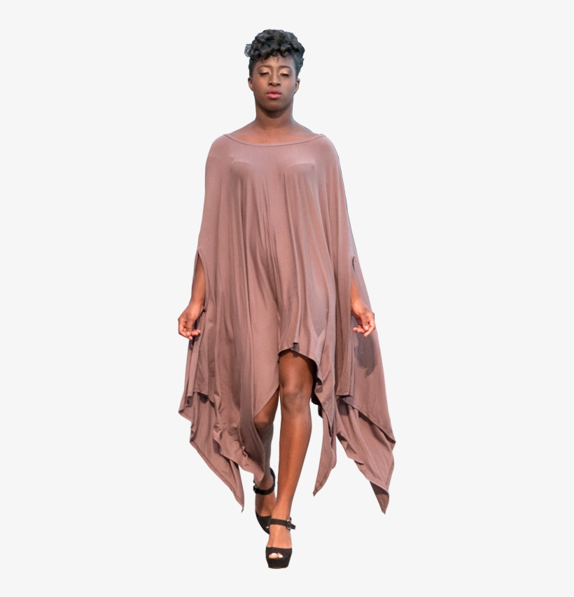 Mocha Asymmetrical Poncho Top - Cape, transparent png download
