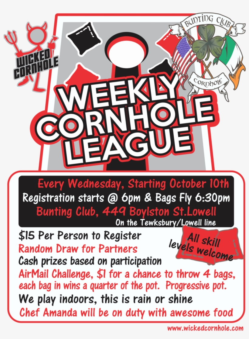 Cornhole League At The Bunting Club Tewksbury/lowell Cornhole PNG