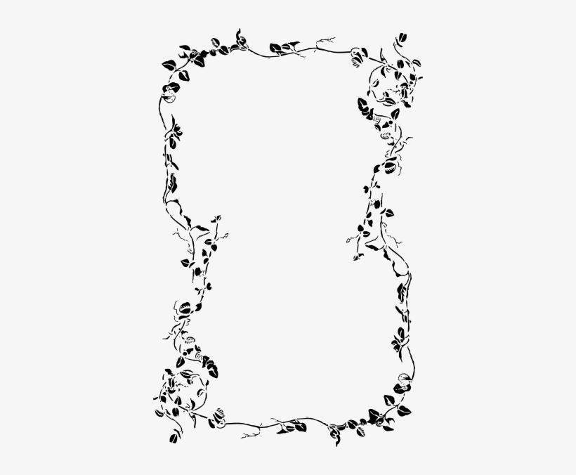 How To Set Use Pic Fram Clipart - Grey Floral Border, transparent png download