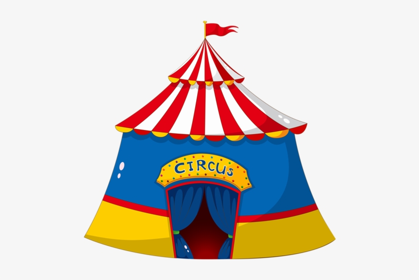 Цирк - Colorful Circus Tent, transparent png download
