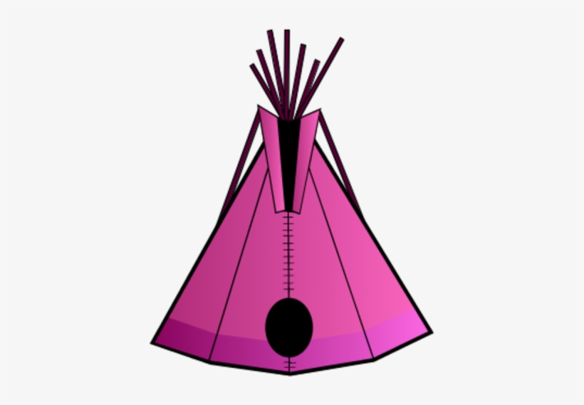 Girls Camping Clipart Set In Pink Glamping Clip Art - Teepee Clip Art, transparent png download