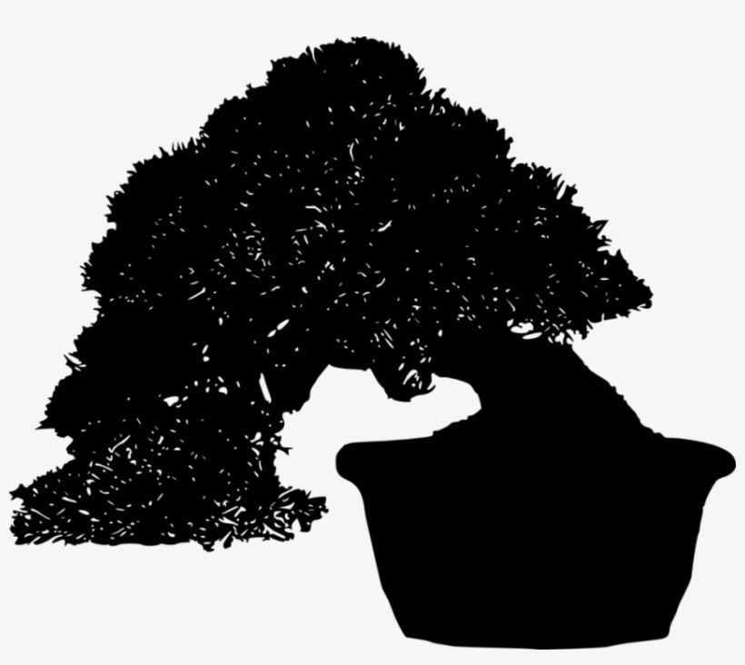 Free Png Bonsai Silhouette Png Images Transparent - Tree, transparent png download