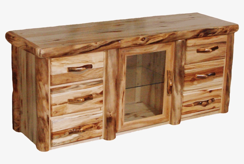 Aspen Log 6 Drawer Tv Stand - Hekman Desk, transparent png download