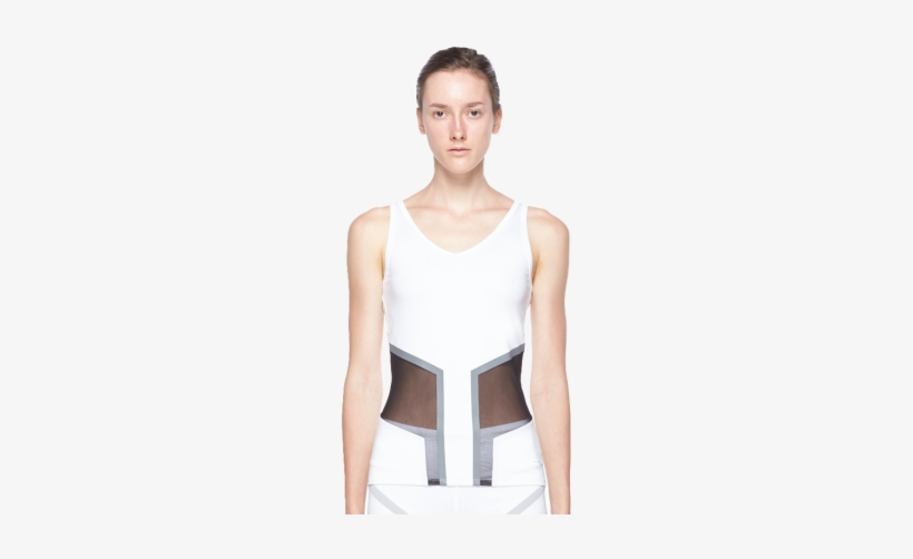White Window Tank - Scoop Neck, transparent png download