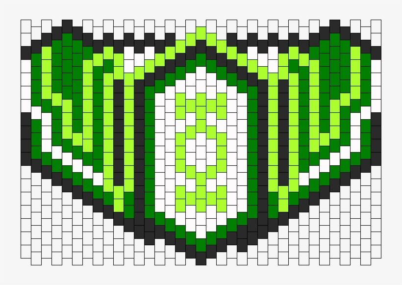 Green Lantern Mask Bead Pattern Green Lantern Mask, - Main Market Square, transparent png download