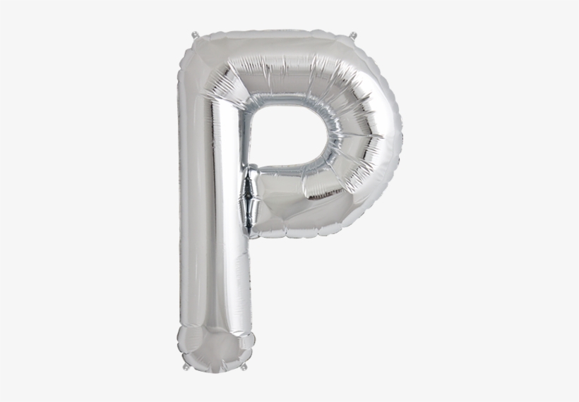 34" Silver Letter P Foil Balloon - Balloon Letters Gold, transparent png download