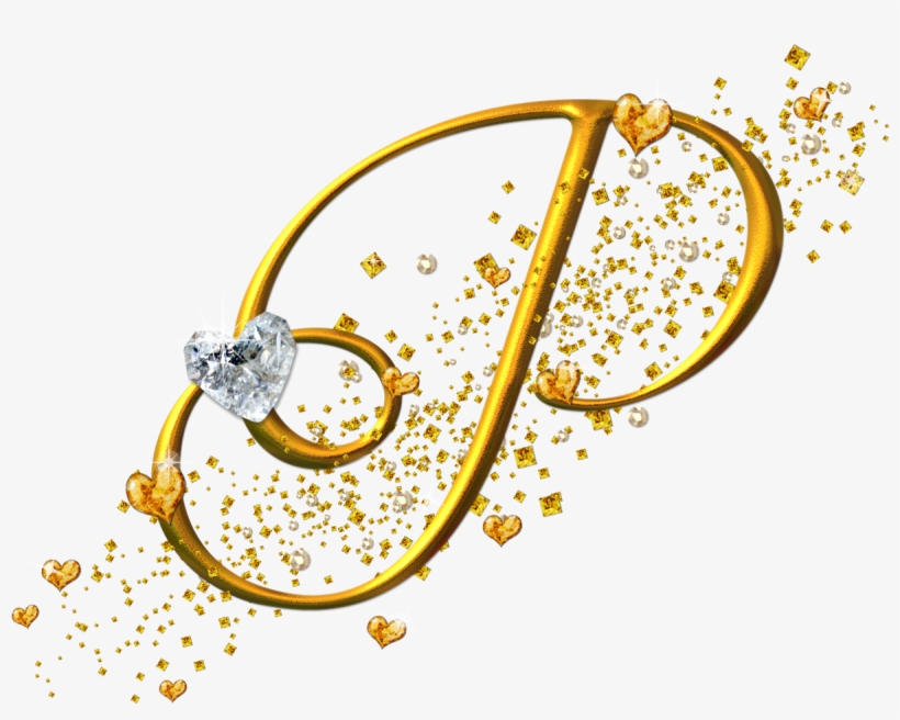 Letra P Con Diamantes, transparent png download
