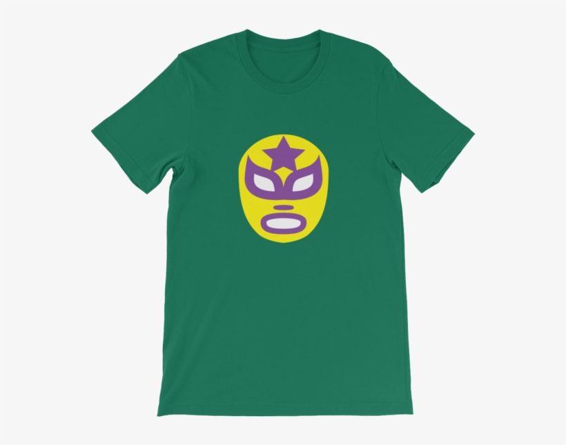 Luchador Mask Yellow And Purple Graphic T-shirt - Pi Day Funny Shirt, transparent png download