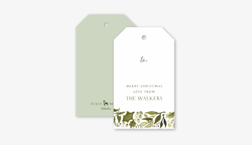 Green Holly Berry Gift Tags - Perfume, transparent png download
