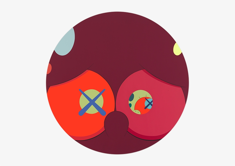 Kaws, At This Time, 226” By 102” By 85”, Wood, - Kaws Face Transparent, transparent png download