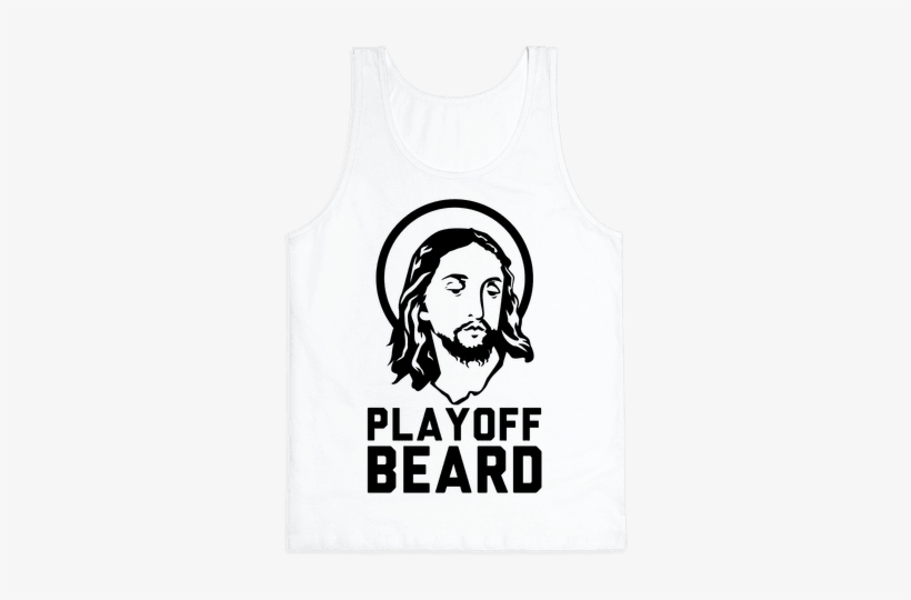 Jesus Playoff Beard Tank Top - Two Dads, transparent png download