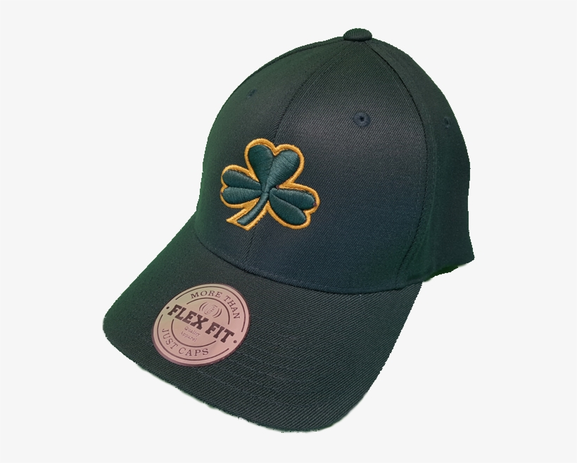 Irish Cap Clover Flex Fit Dk Green - Baseball Cap, transparent png download