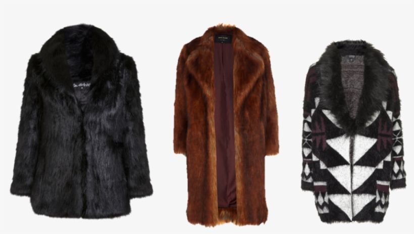 Leather Winter Coat Download Transparent Png Image - Fake Fur, transparent png download