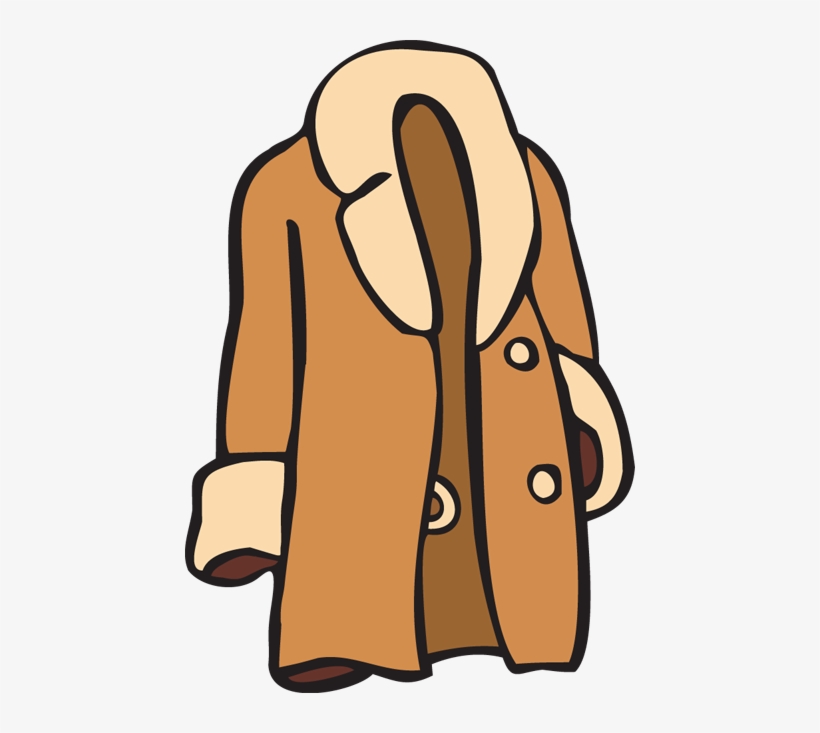 Fur Coat Clipart - Coat Clipart, transparent png download
