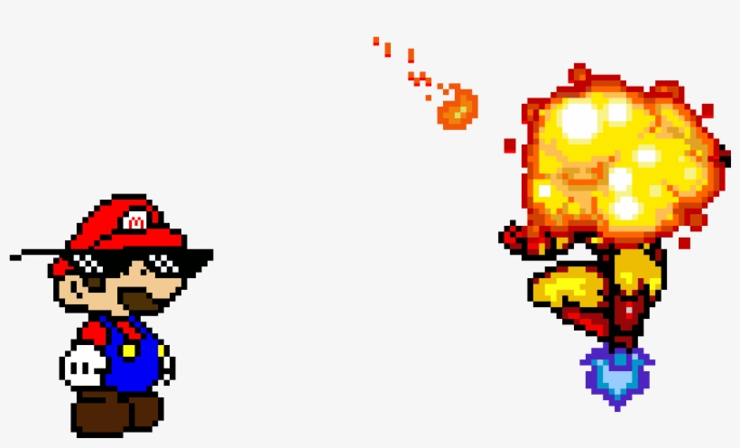 Mario Chucks A Fireball - Nintendo, transparent png download