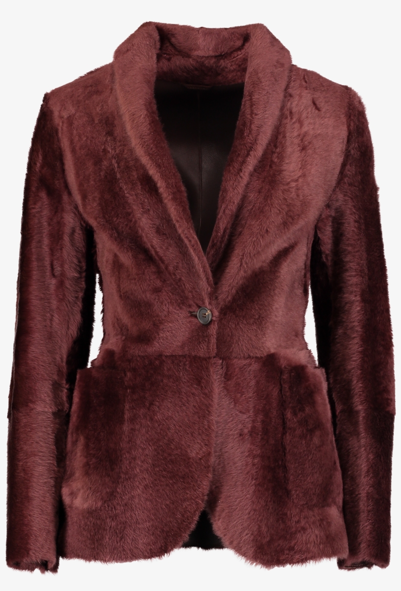 Reversible Fur Jacket Bordeaux - Fur Clothing, transparent png download