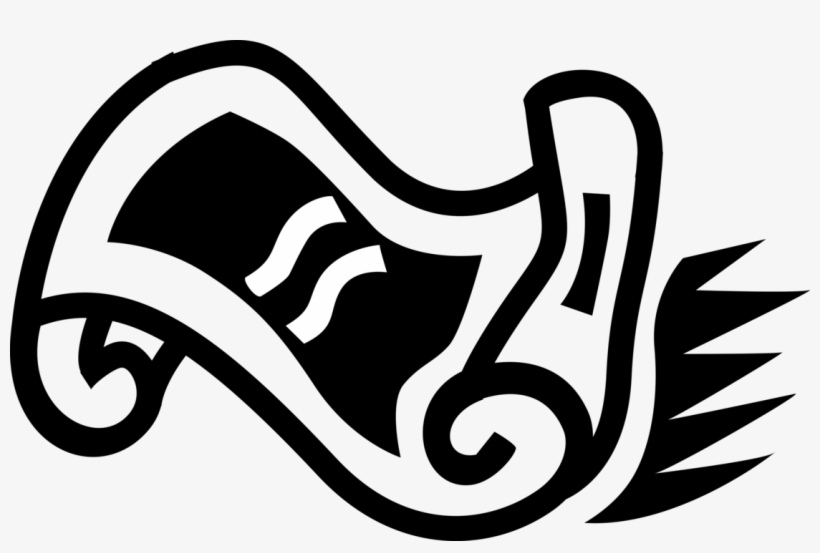 Vector Illustration Of Parchment Or Papyrus Scroll - Illustration, transparent png download