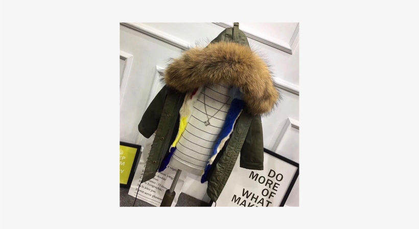 Unisex Rabbit Fur Lining And Fox Fur Hoodie - Fur Clothing, transparent png download