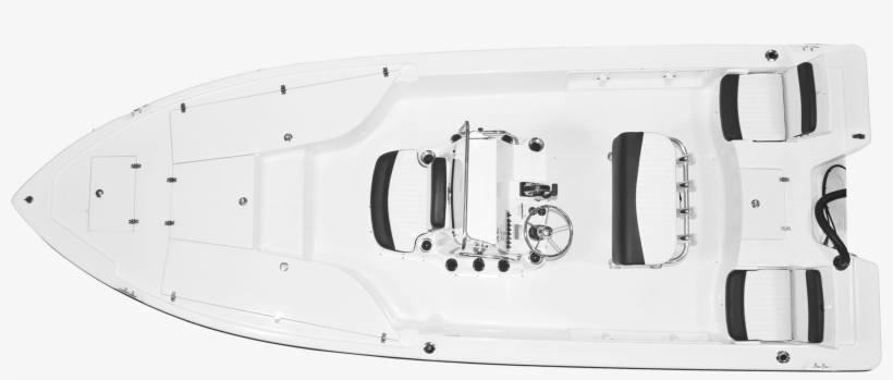 21-foot Bay Boat Deck Layout - Boat, transparent png download