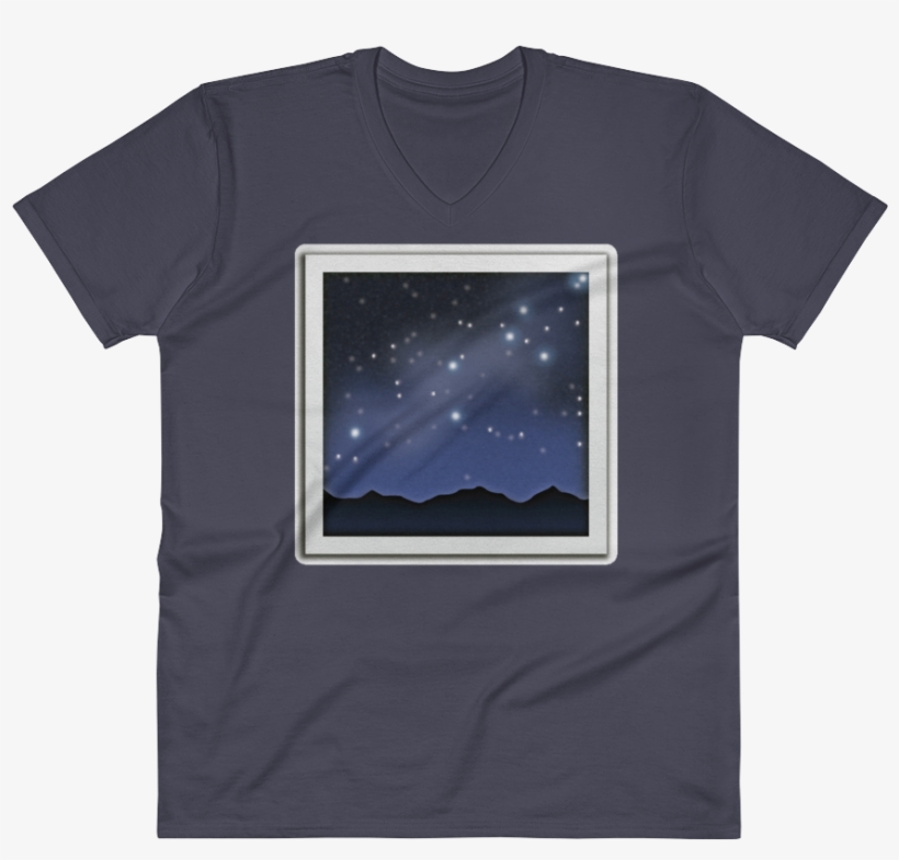 Men's Emoji V Neck - T-shirt, transparent png download