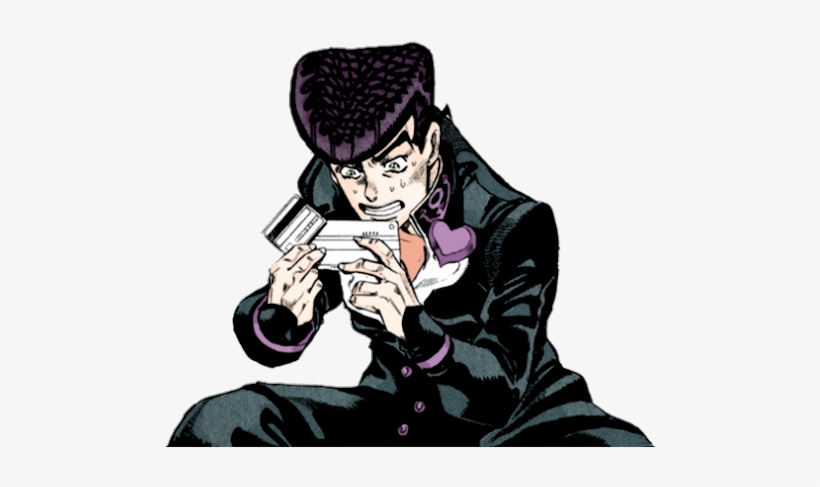 Tfw You're Trying To Pick Which Of Pornhub™ Тħe Jøešтαя's - Josuke Higashikata Manga Colored, transparent png download