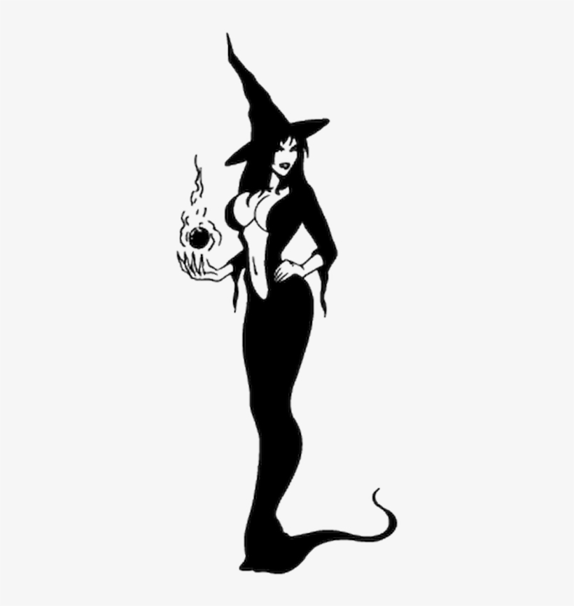 Sexy Witch Silhouette, transparent png download