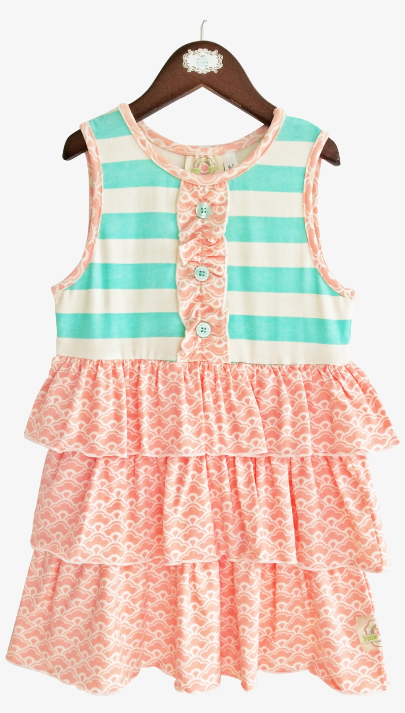 Bella's Baby Doll Top-aruba Stripe - Aruba, transparent png download