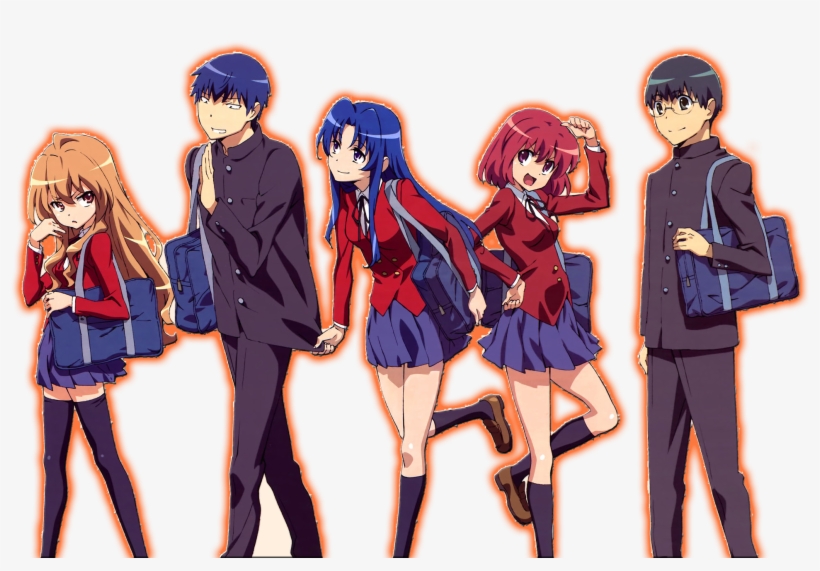 Toradora - Toradora Minori And Ryuuji, transparent png download