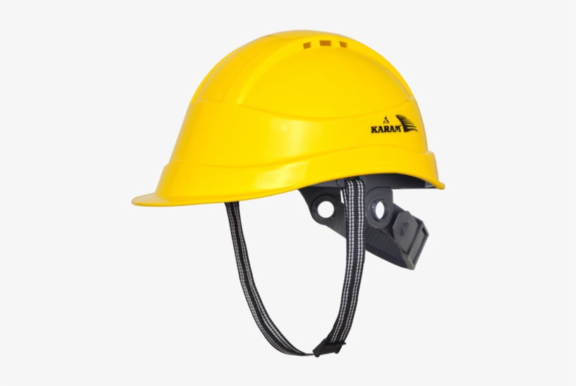 Karam Yellow Safety Helmet, Construction - Karam Safety Helmet, transparent png download