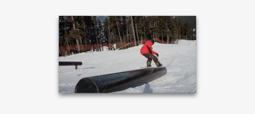 Frontside Lipslide - Snowboarding, transparent png download