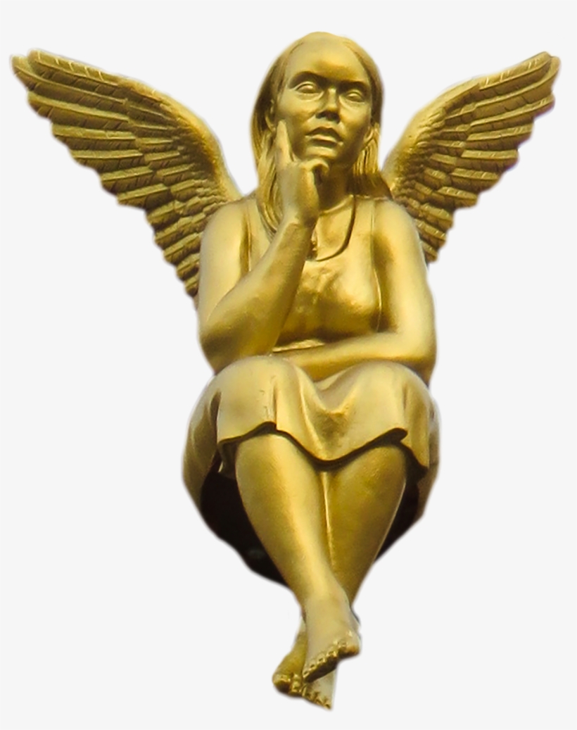Christmas Angel, Sale, Sculpture, Season, Winter, Hq - Anjo De Ouro Png, transparent png download