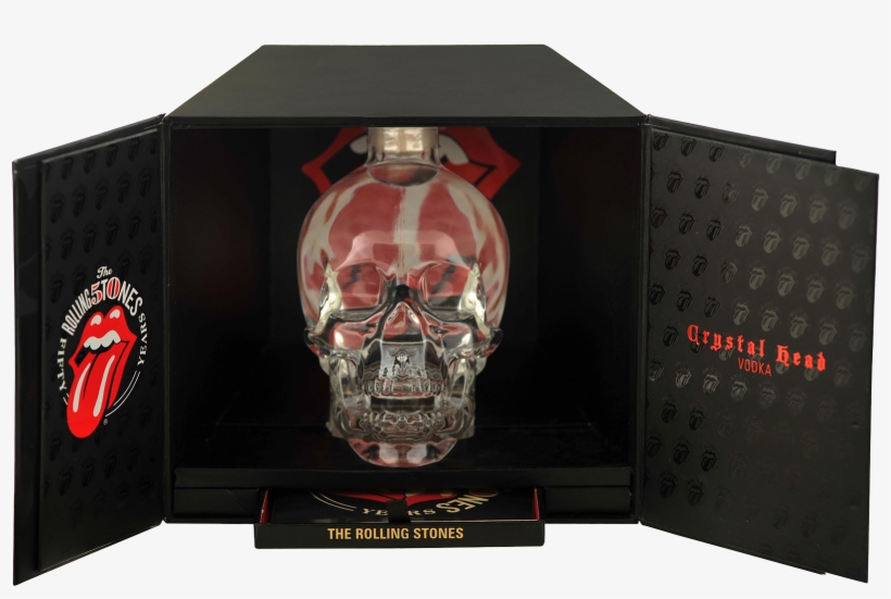 Crystal Head Rolling Stones Vodka Gift Pack 700ml - Skull, transparent png download