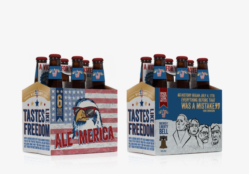 Alemerica 6packcarriers Mock-up No Background - Glass Bottle, transparent png download