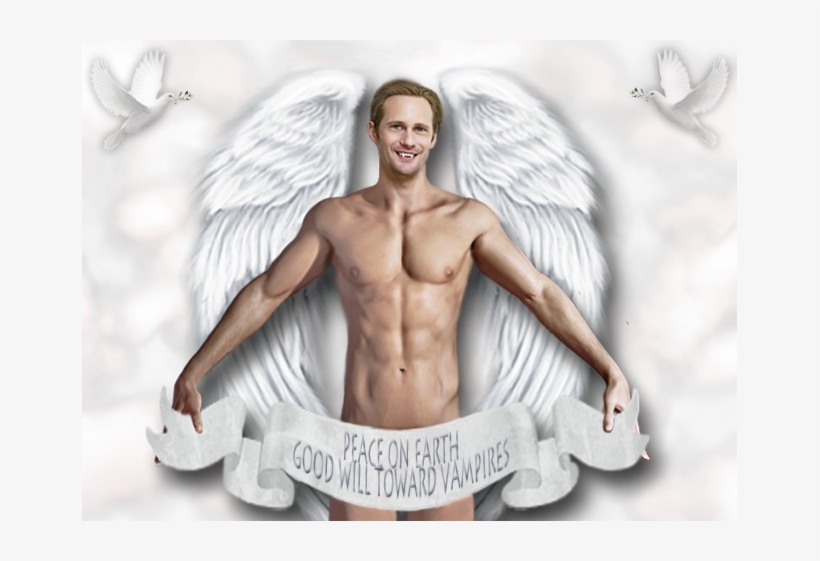 True Blood Eric Northman Christmas Angel Signature - Nice Male Body, transparent png download