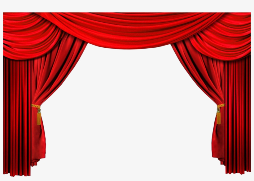 Download Stage Curtains Transparent Clipart Window Red Curtain