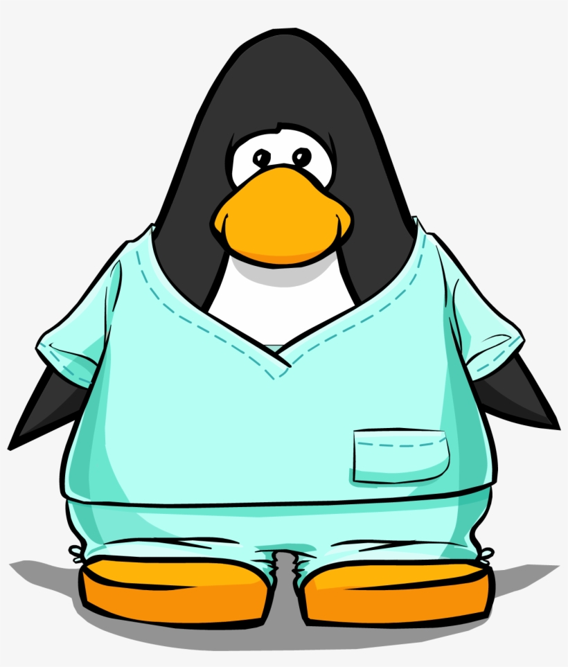 Scrubs From A Player Card - Club Penguin Doctor Png, transparent png download