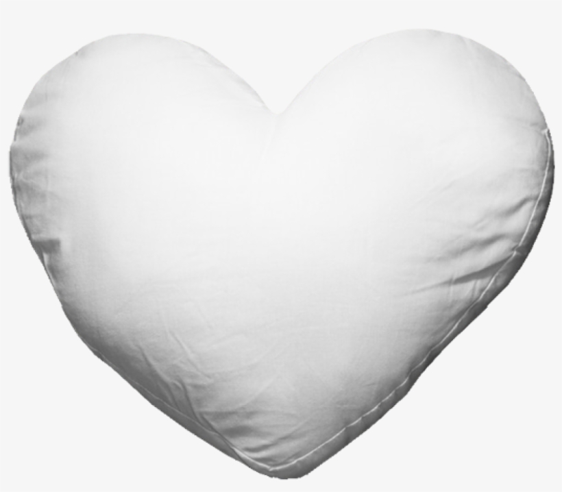 Heart Pillow - White Heart Pillow Png, transparent png download