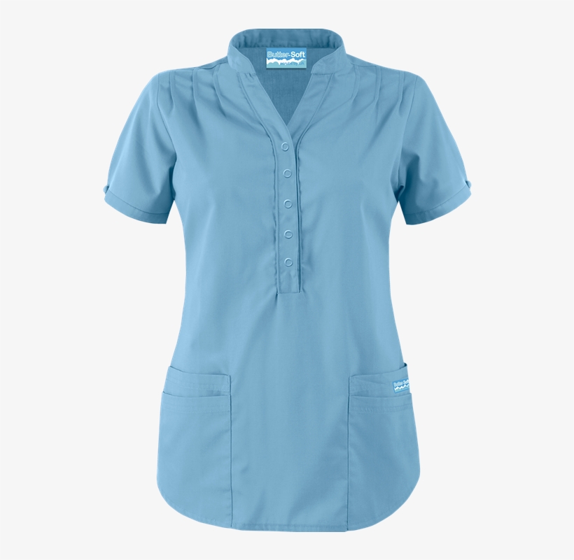 Uat278c Nurse Uniforms, Scrub Tops, Mandarin Collar, - Modelo De Blusas Para Enfermeras, transparent png download