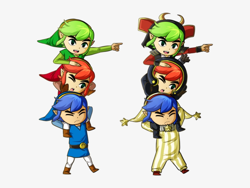 Triforce Heroes By Icy Snowflakes - Zelda Triforce Heroes Fanart, transparent png download
