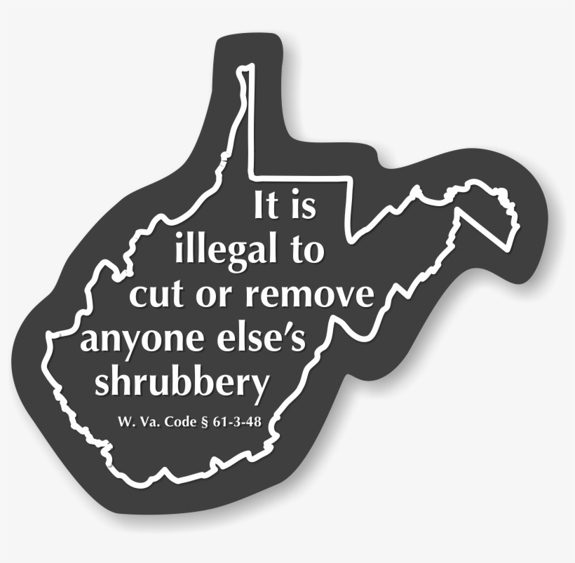 West Virginia Law Illegal To Cut Anyone's Shrubbery - Disco Ball, transparent png download
