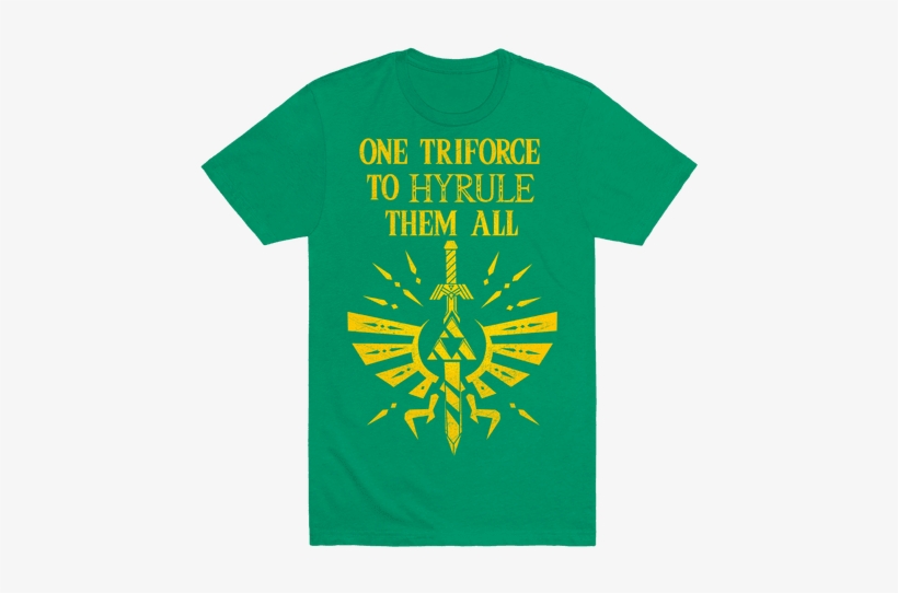 One Triforce To Hyrule Them All Mens T-shirt - All I Want For Christmas Is Shirt, transparent png download