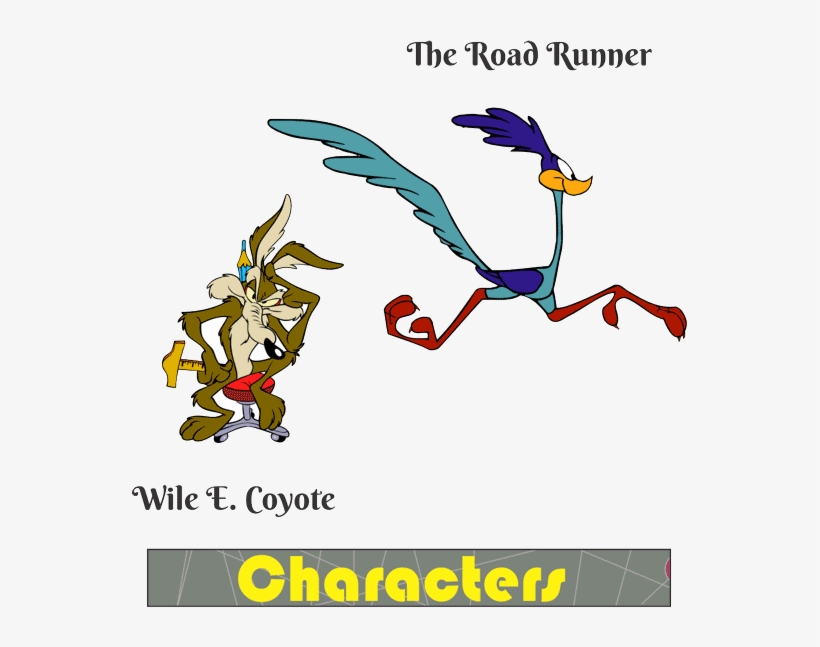 Wile E Coyote And Roadrunner Download - Road Runner Looney Tunes Running, transparent png download