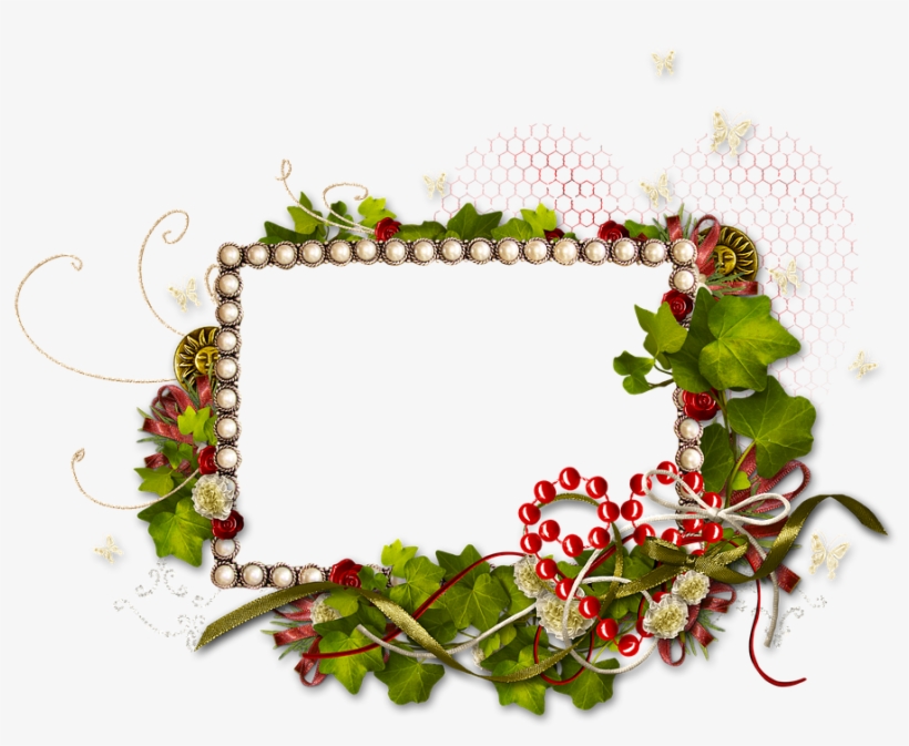 Frame, Photo Frame, Photoshop, Greens, Love, Heart - Daum Crystal Roses Small Frame, transparent png download